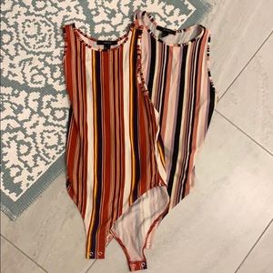 Two Forever21 bodysuits